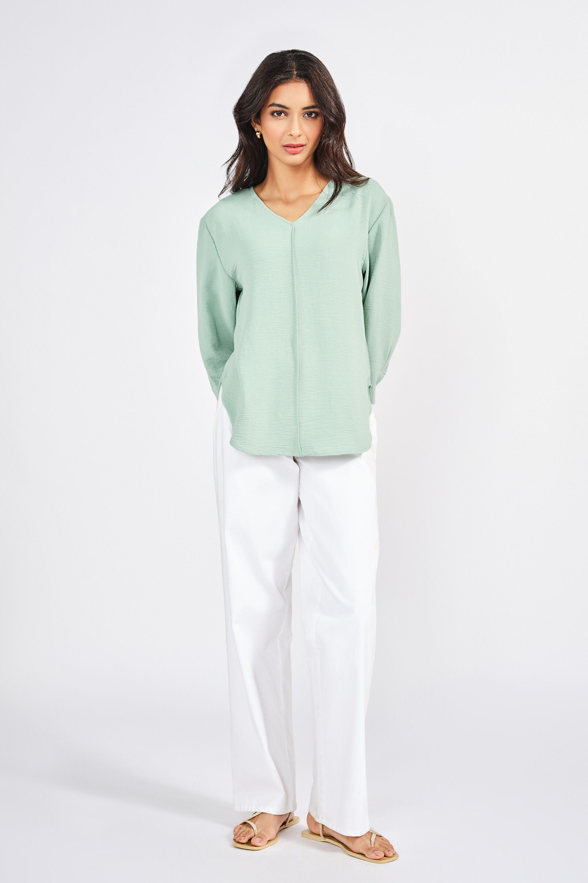 Brazos Sage Green Top, Sage Green, image 3
